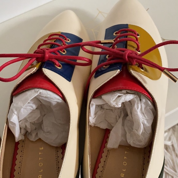 NEW Charlotte Olympia Multi Leather Brogues 35 - Picture 7 of 11